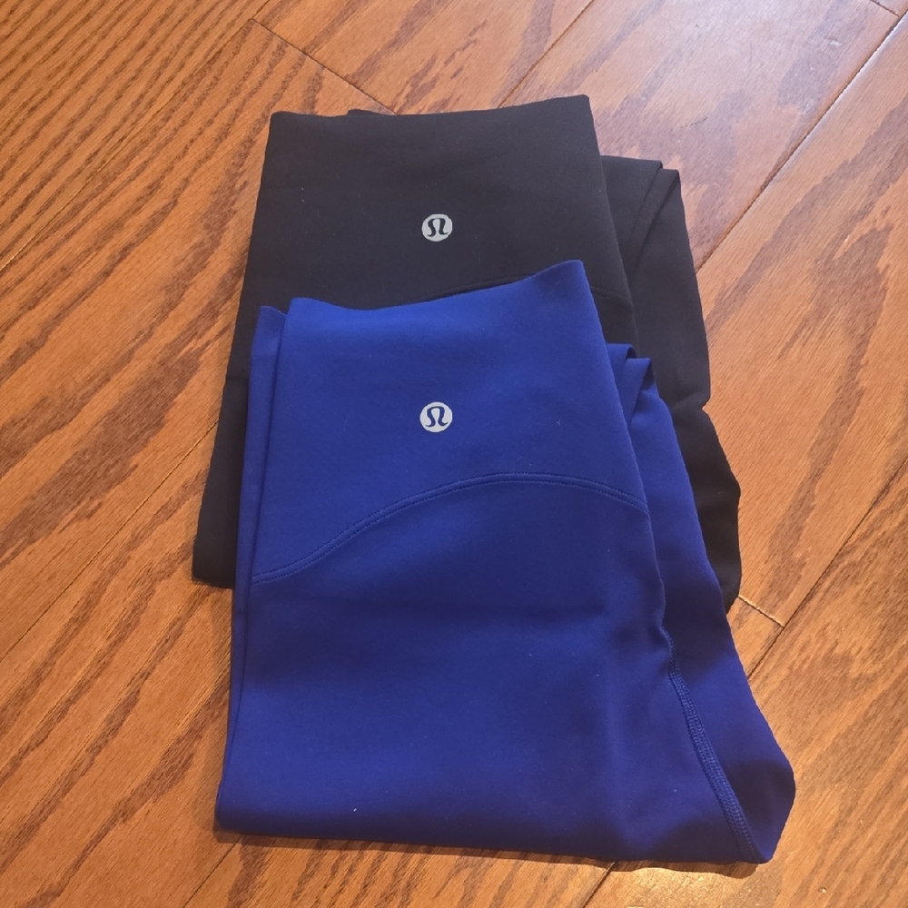 Lululemon Leggings in Black and DEEP SEA BLUE BUNDLE